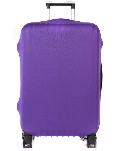 Husa bagaj marimea XL, husa troler, culoare mov, Elastix