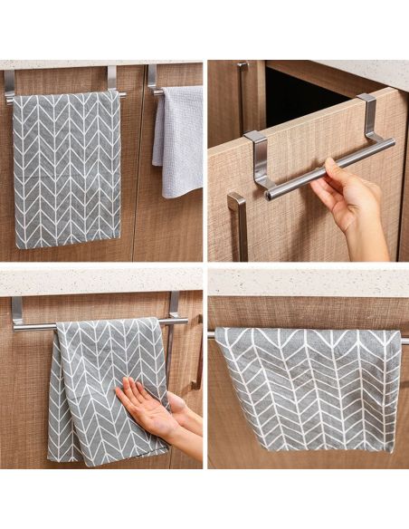 Port prosop marimea L inox, organizator prosoape, suport prosop, Elastix