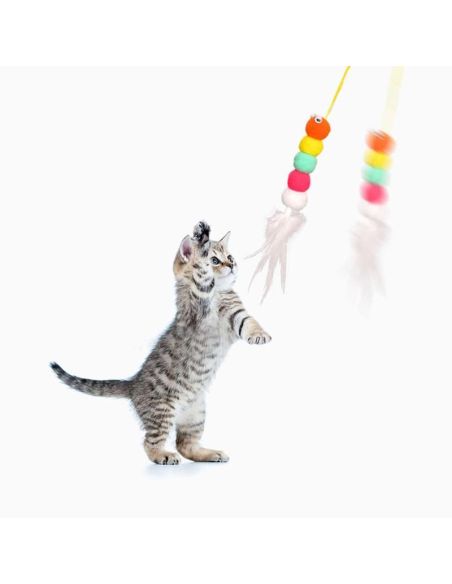 Jucarie pisici cu adezim 3M, jucarie pentru tocul usii pentru pisici, Elastix