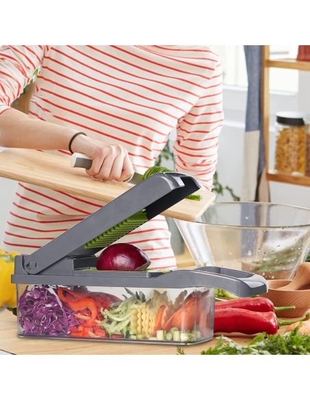 Razatoare profesionala, razatoare multifunctionala 14 in 1, feliator legume si fructe Elastix