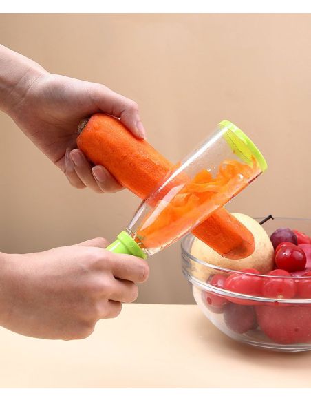 Curatator legume si fructe cu recipient de colectare, Elastix