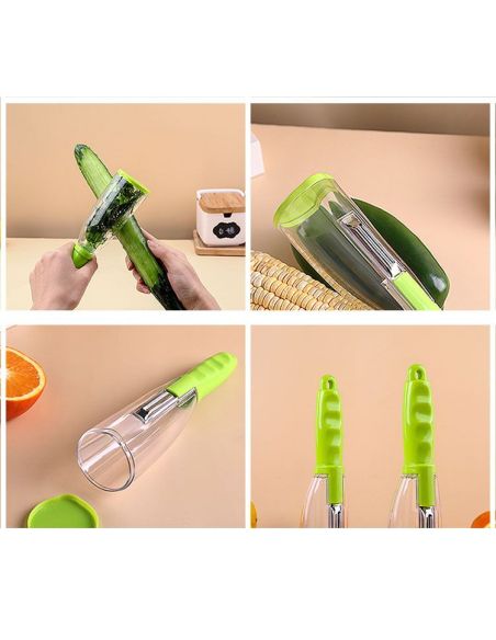 Curatator legume si fructe cu recipient de colectare, Elastix