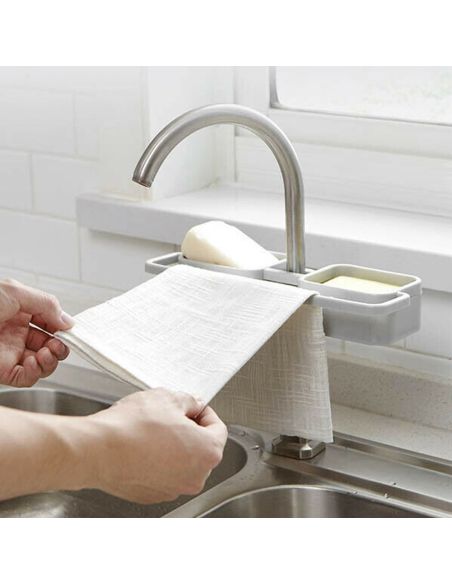 Uscator laveta si burete, uscator chiuveta, organizator robinet, Elastix