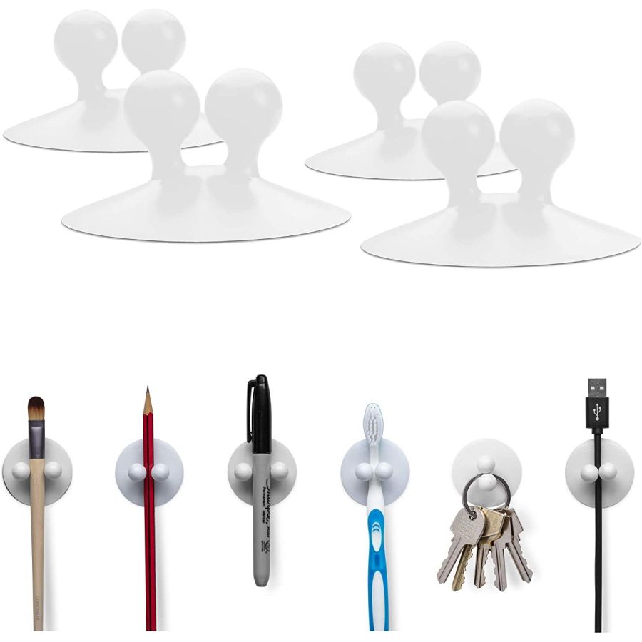 Carlig, organizator, suport cu ventuza, Elastix