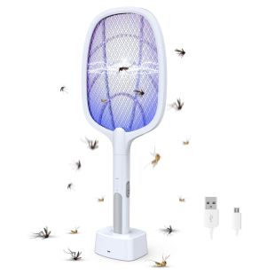 Paleta electrica anti-insecte cu lumina UV, paleta 2in1,...