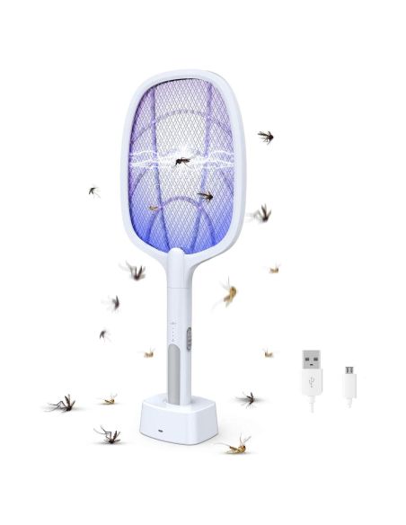 Paleta electrica anti-insecte cu lumina UV, paleta 2in1, Elastix