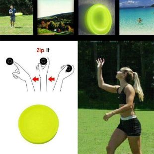 Set 5 mini frisbee zburator din silicon cu saculet, mini...