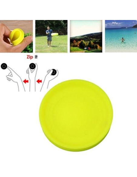 Set 5 mini frisbee zburator din silicon cu saculet, mini disc Elastix