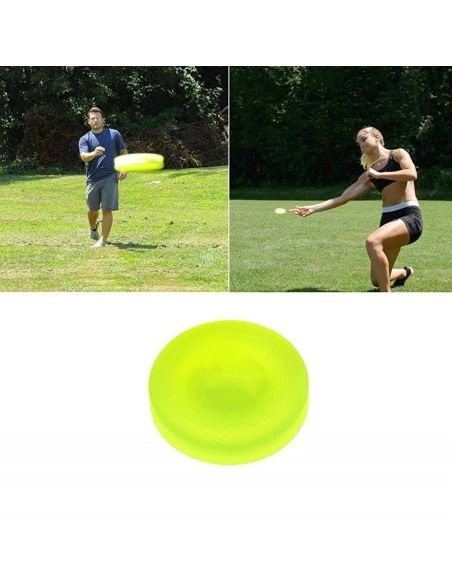 Set 5 mini frisbee zburator din silicon cu saculet, mini disc Elastix