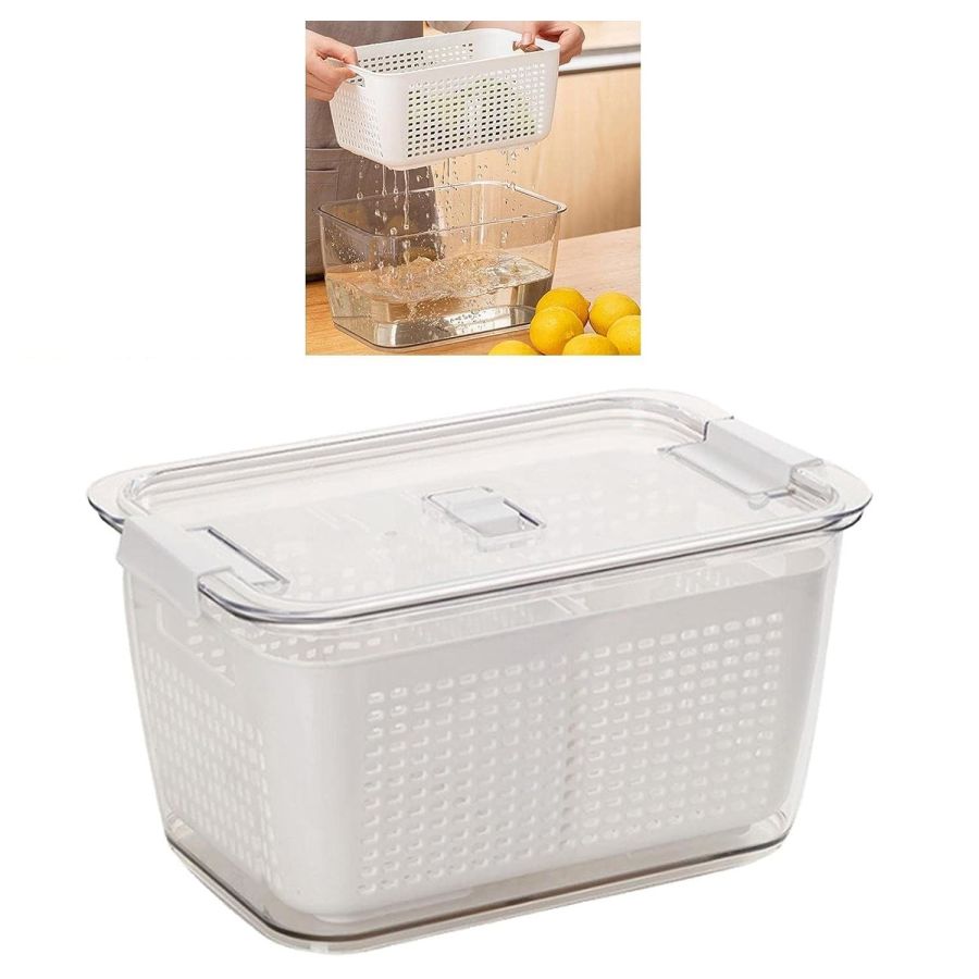 Recipient cu capac si strecuratoare pentru...