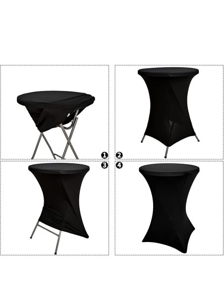 Față de masă Cocktail, material dublu și gros, fixare impecabilă | Elastix