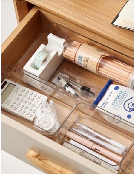 Set 8 cutii cutii pentru organizare sertare si depozitare, organizare locuinta, Elastix