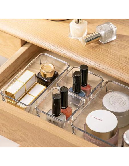 Set 8 cutii cutii pentru organizare sertare si depozitare, organizare locuinta, Elastix