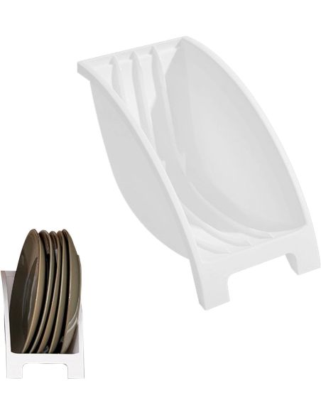 Organizator farfurii marime M, organizator pentru vase, organizare bucatarie Elastix