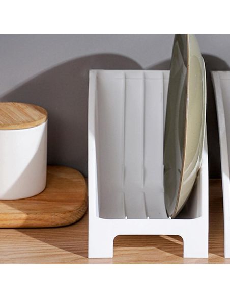 Organizator farfurii marime M, organizator pentru vase, organizare bucatarie Elastix