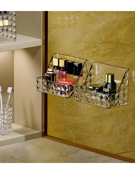 Organizator diamond pentru cosmetice, suport cosmetice, cutie depozitare, organizare baie, Elastix