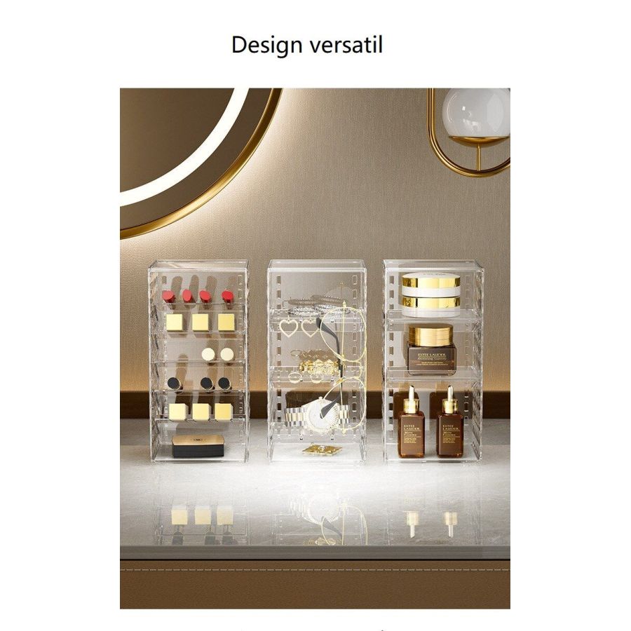 Raft diamond pentru cosmetice, organizator cu 3...