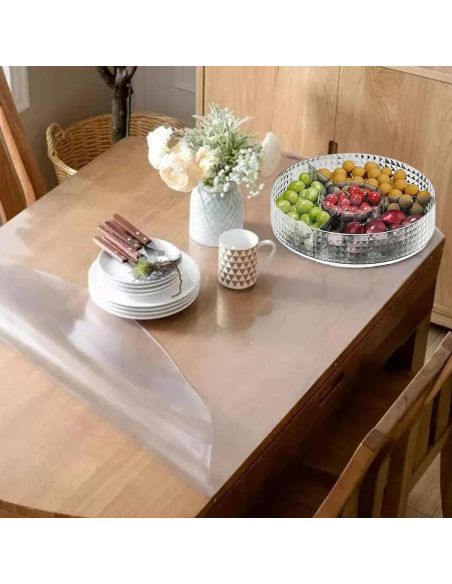 Tava diamond cu capac, bol decorativ, tava rotunda Elastix