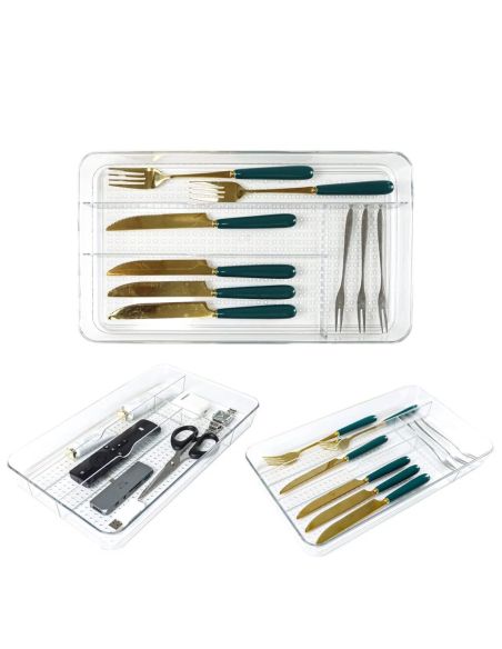 Organizator pentru sertar, organizator tacamuri, cutie depozitare sertar, Elastix