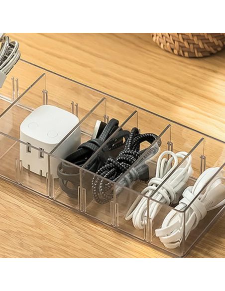 Cutie organizatoare cabluri 8 alveole, organizare cabluri, Elastix