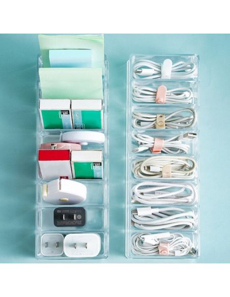 Cutie organizatoare cabluri 8 alveole, organizare cabluri, Elastix