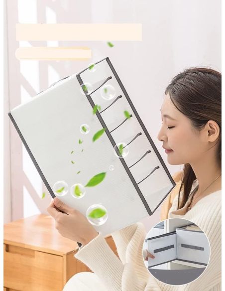 Organizator pantaloni cu 12 compartimente, organizator pentru sertare, Elastix