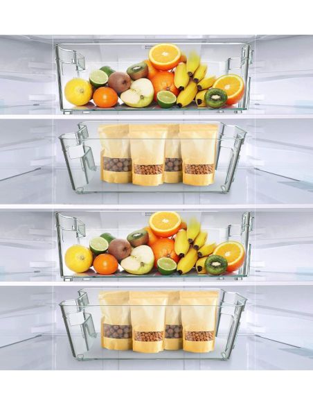 Set 4 cutii frigider, cutii depozitare frigider, organizare frigider Elastix