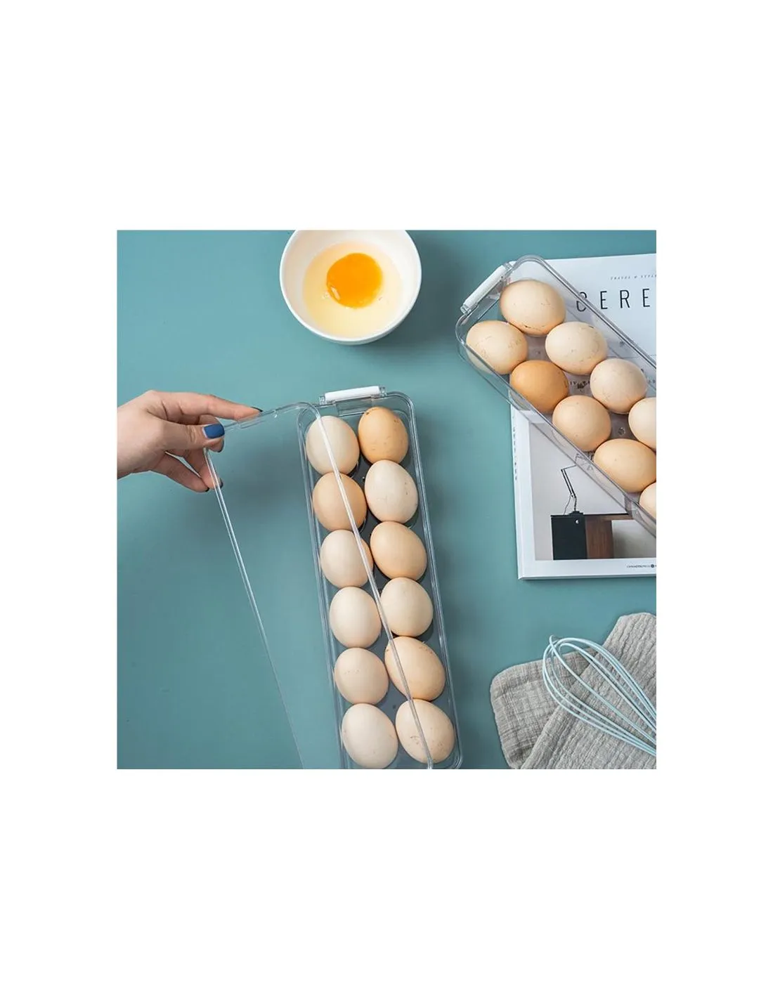 Cutie organizatoare pentru oua, suport oua, cutie oua Elastix