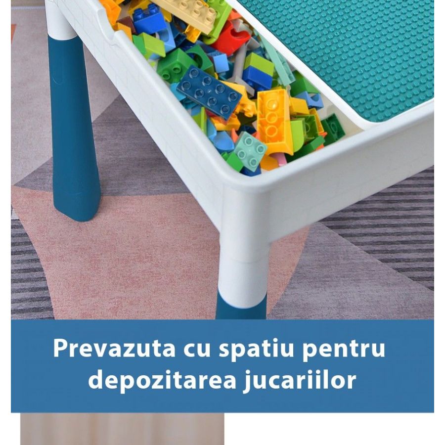 Masa pentru copii, masuta activitati cu 6 cutii...