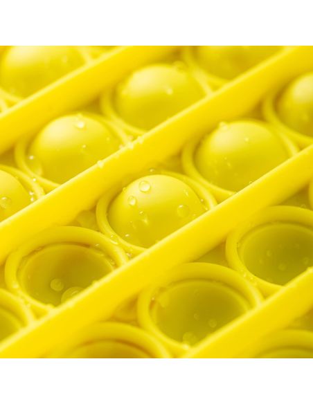 Jucarie Pop It, pop it rotund galben, Elastix