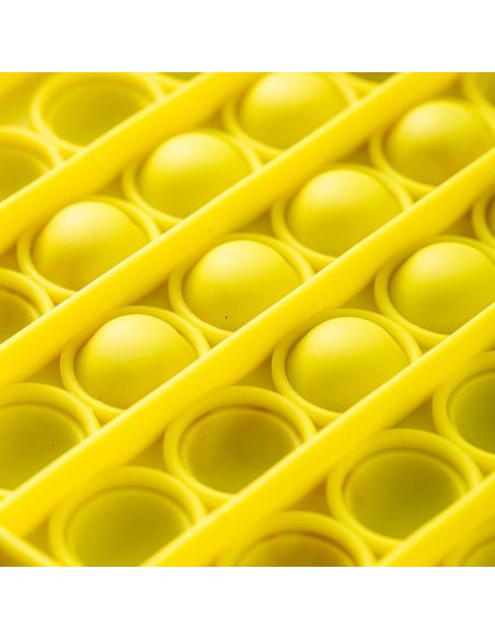 Jucarie Pop It, pop it rotund galben, Elastix