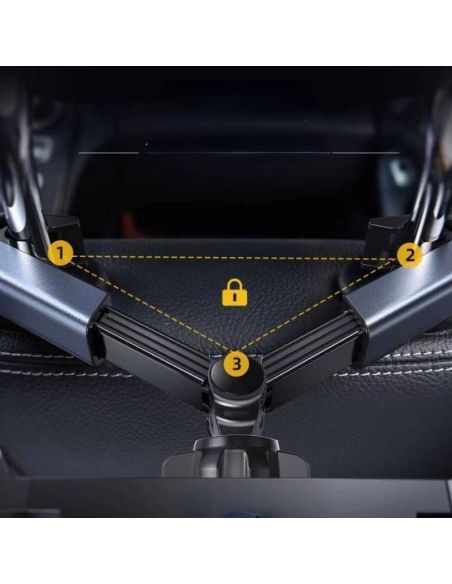 Suport mobil auto pentru telefon si tableta, suport tetiera, suport telefon tetiera Elastix