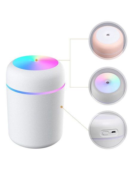 Umidificator aer cu difuzor aromaterapie, umidificator cu lumini, Elastix