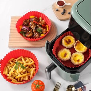 Tava din silicon pentru Air Fryer, forma Air Fryer, forma silicon coptElastix