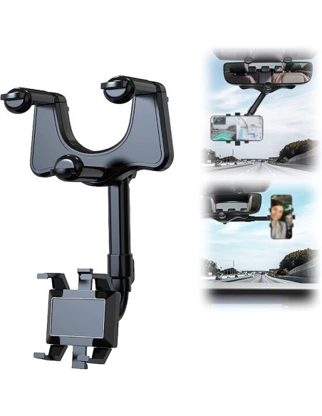 Suport telefon pentru oglinda retrovizoare, suport auto telefon oglinda Elastix