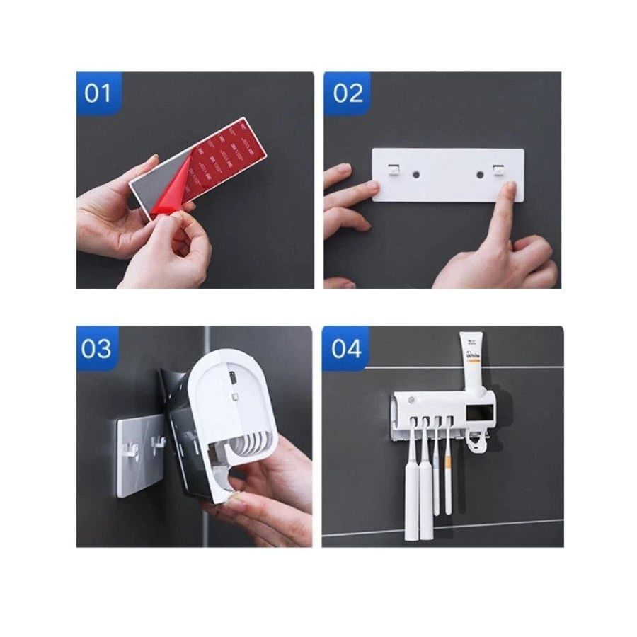 Suport si dozator pentru periute de dinti,...