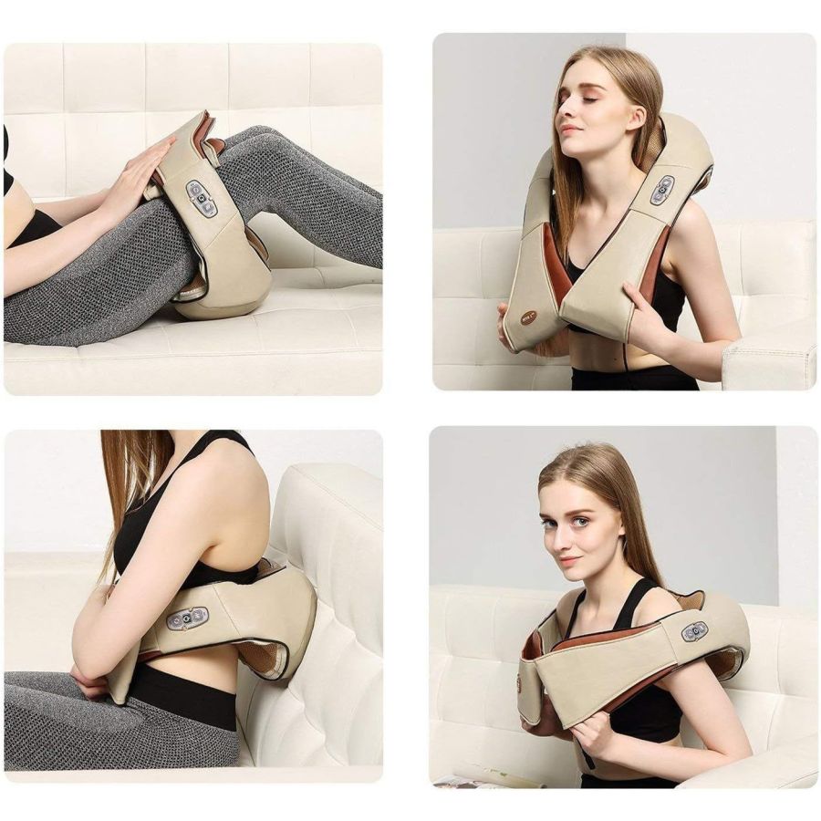 Perna cu incalzire si masaj pentru gat si...