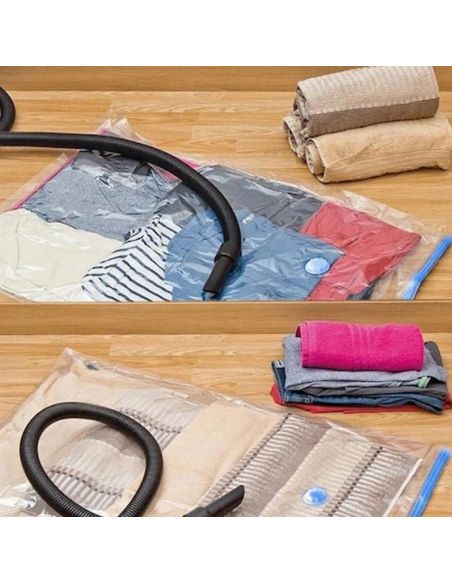 Sac reutilizabil pentru vidat 80 x 110 cm, sac vidat haine, Elastix