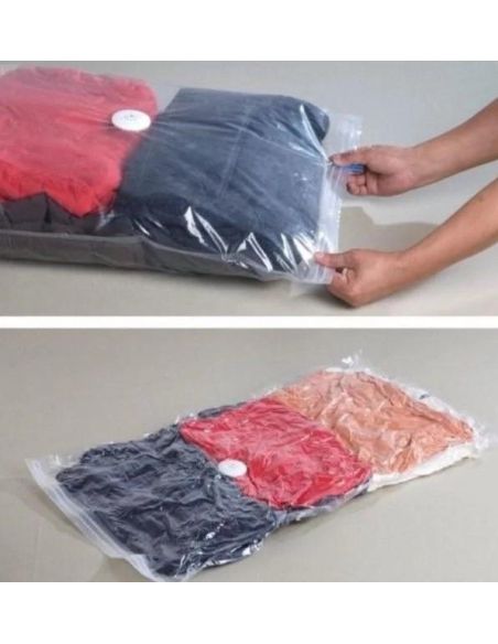 Sac reutilizabil pentru vidat 80 x 110 cm, sac vidat haine, Elastix