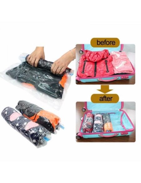 Sac reutilizabil pentru vidat 80 x 110 cm, sac vidat haine, Elastix