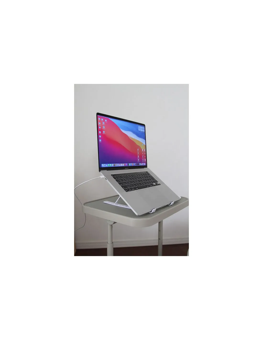 Suport 2 in 1 pentru laptop si tableta, suport laptop pliabil, suport laptop tip acordeon Elastix