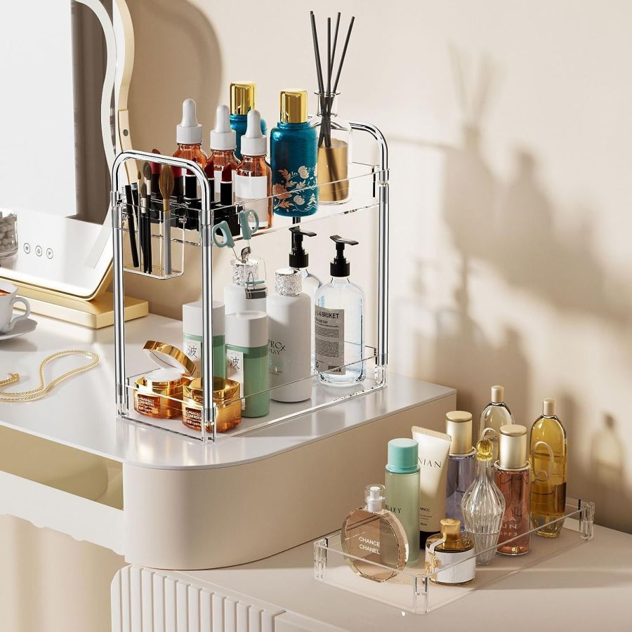 Organizator baie, raft baie, organizator cosmetice, Elastix