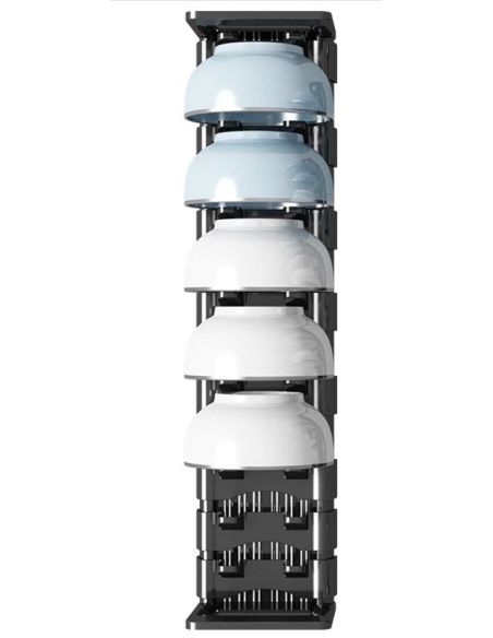 Organizator farfurii pentru bucatarie, suport castroane si boluri, Elastix