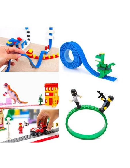 Set benzi adezive pentru lego, benzi pentru constructii, Elastix