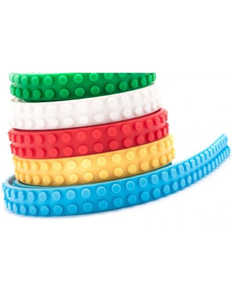 Set benzi adezive pentru lego, benzi pentru constructii, Elastix