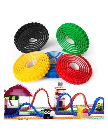 Set benzi adezive pentru lego, benzi pentru constructii, Elastix