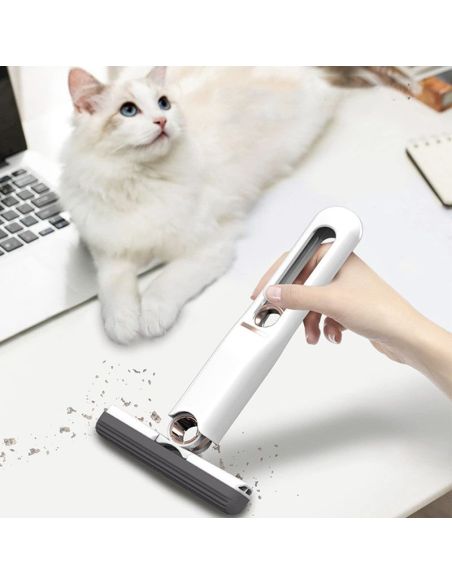 Mini mop universal, mop pentru multiple suprafete, mop geamuri, Elastix