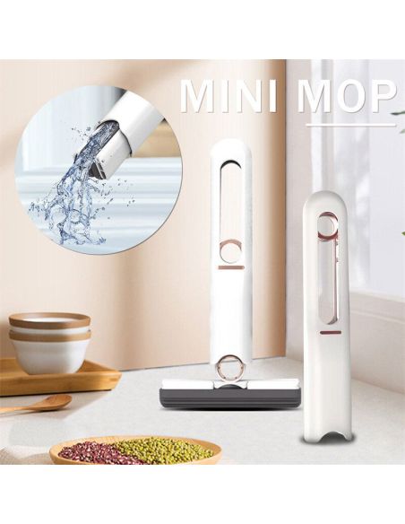 Mini mop universal, mop pentru multiple suprafete, mop geamuri, Elastix