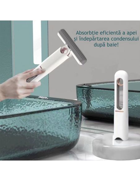 Mini mop universal, mop pentru multiple suprafete, mop geamuri, Elastix