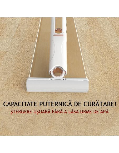 Mini mop universal, mop pentru multiple suprafete, mop geamuri, Elastix